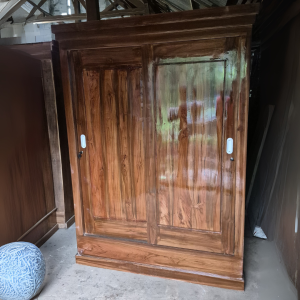 Lemari Baju Pintu 3 Model Sliding Tanpa Kaca